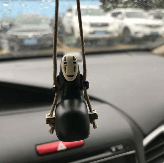 Faceless Man From Spirited Away - Car Pendant Anime Finds