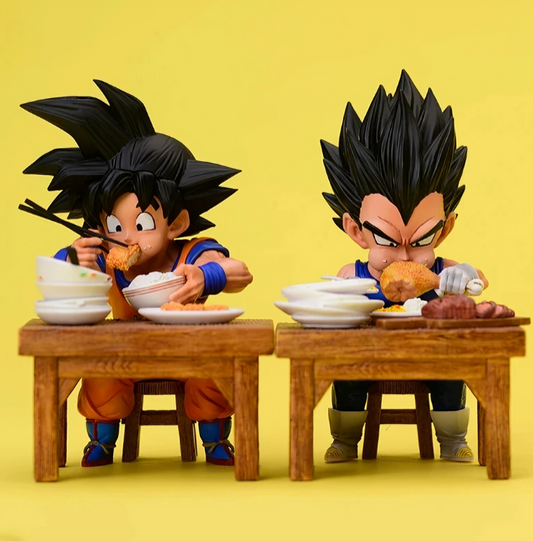 Goku & Vegeta Eating Figures - Dragon Ball Anime Finds