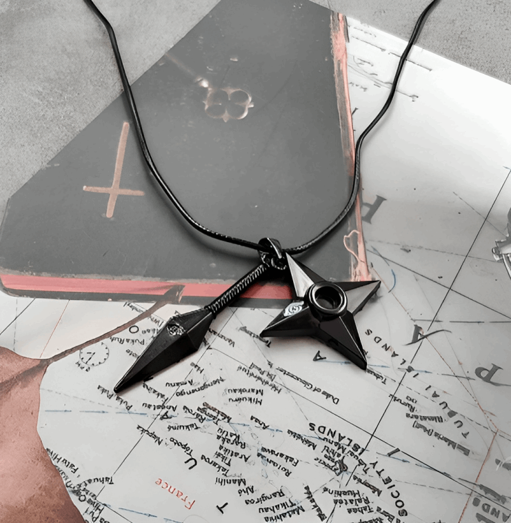 Naruto Kunai & Shuriken Necklace Anime Finds