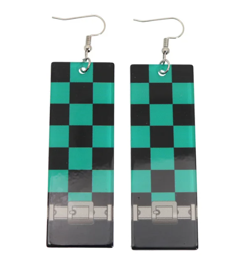 Tanjiro Kamado Earrings - Demon Slayer Anime Finds